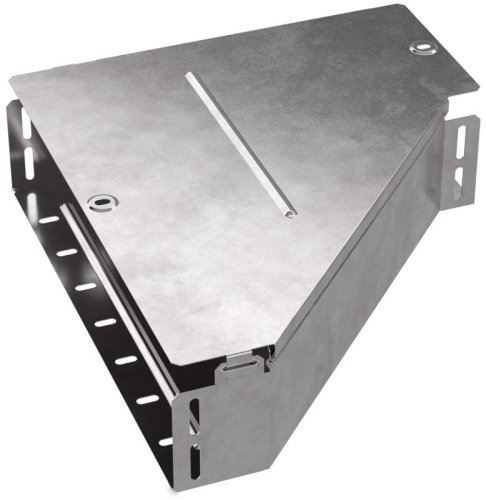 Переходник левый для лотка с крышкой Промрукав Стандарт 400х150х100 фото Переходник левый для лотка с крышкой Промрукав Стандарт 400х150х100 картинка